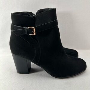 Elegant Black Lauren Conrad Women's Ankle Side Zip Boots